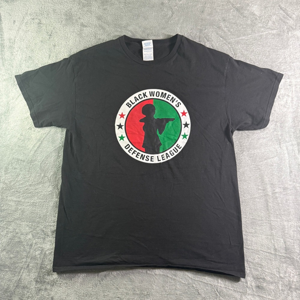 Delta Pro Weight Graphic Tee Black Women's Defense League T-Shirt L